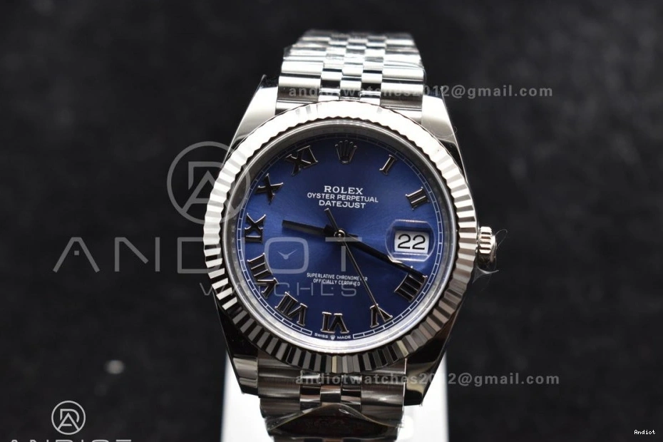 41 1:1 Datejust on Dial Clean VR3235 904L Edition Steel SS Best Jubilee Roman Blue Bracelet 0205